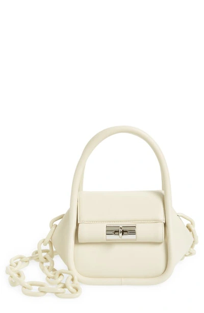 Shop Gu-de Love Leather Bag In Cream