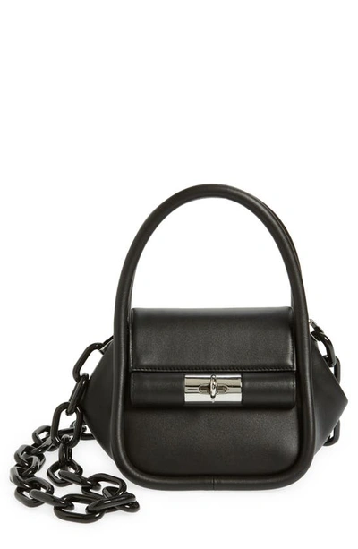 Shop Gu-de Love Leather Bag In Black