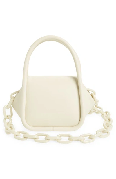 Shop Gu-de Love Leather Bag In Cream