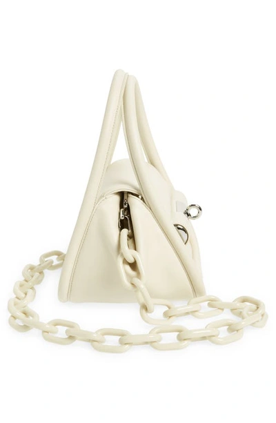 Shop Gu-de Love Leather Bag In Cream