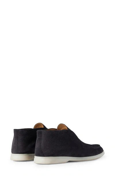 Shop Loro Piana Suede Chukka Boot In W000 Blue Navy