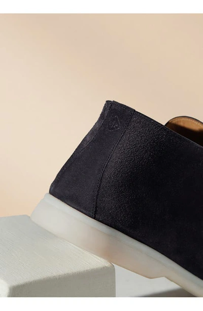 Loro Piana Suede Chukka Boot In W000 Blue Navy