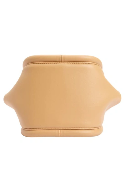 Shop Gu-de Mini Love Leather Top Handle Bag In Sand Stone