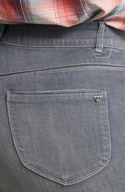 Wit & Wisdom 'ab'solution Raw Hem Straight Leg Jeans In Grey