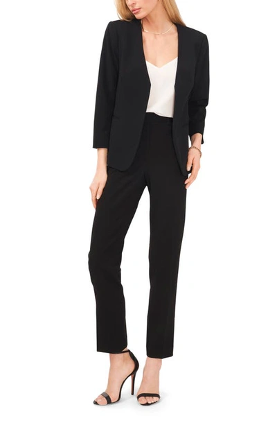 Halogen V-neck Open Front Jacket In Black