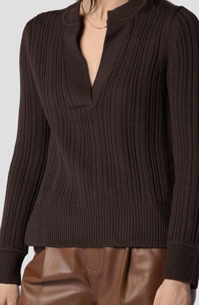 Shop Equipment Tuloma Wool Rib Sweater In Black Coffee