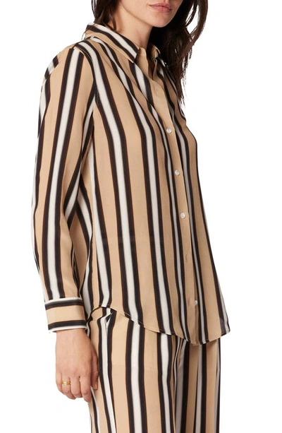 Equipment Essential Silk Button-up Shirt In Sesame Multi