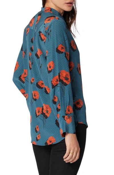 Equipment Bradner Printed Silk Button-front Shirt In Tapestry Multi