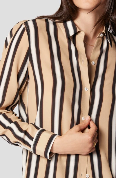 Equipment Essential Silk Button-up Shirt In Sesame Multi