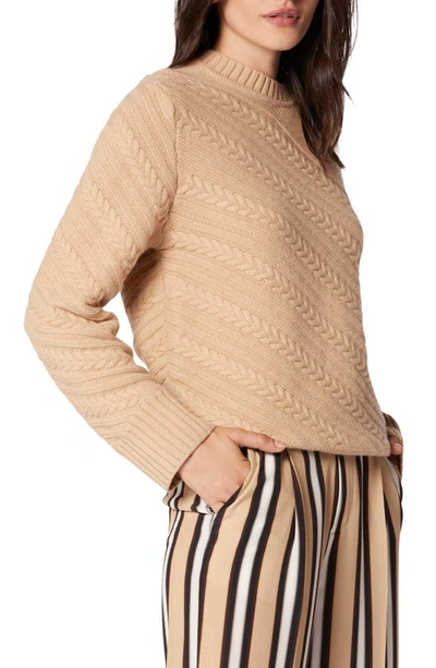 Shop Equipment Seranon Wool Cable Sweater In Sesame
