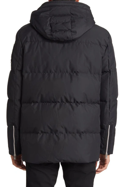 Moose Knuckles Mapleton Water Repellent Down Jacket In Black
