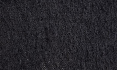 Shop Saint Laurent Oversize Playboy Intarsia Mohair Blend Sweater In Noir/ Naturel