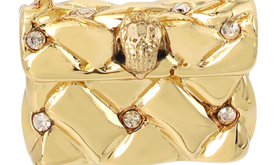 Kurt Geiger Purse Hoop Earrings In Crystal