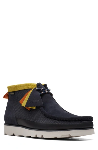 Shop Clarks (r) Wallabee 2.0 Gore-tex® Waterproof Chukka Boot In Navy