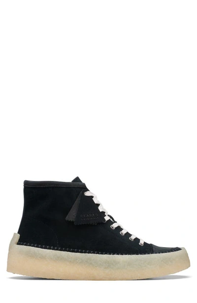 Shop Clarks Caravan Origin Mid Top Sneaker In Black