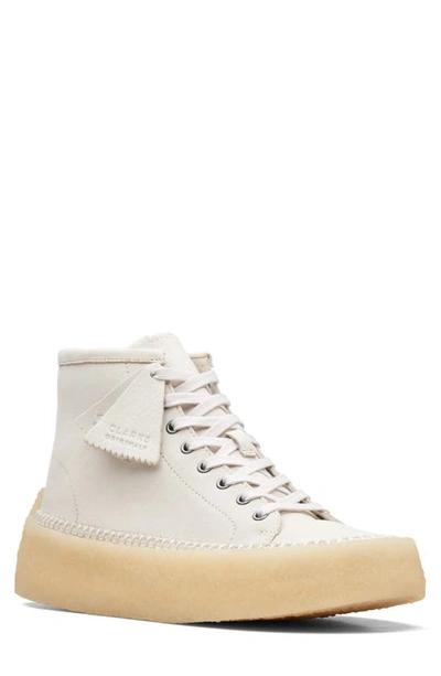 Shop Clarks Caravan Origin Mid Top Sneaker In Off - White