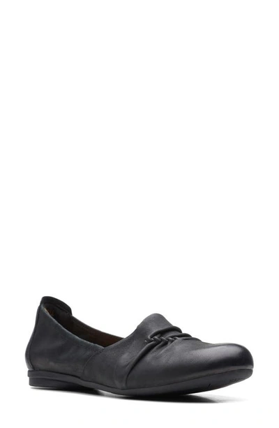 Shop Clarks Rena Way Flat In Black