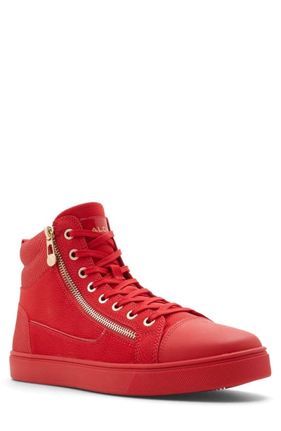 Aldo Men's Popstar Hi Top Sneakers Men's Shoes In Bright Red | ModeSens