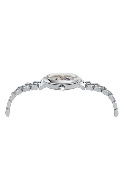 Shop Ferragamo Duo Moon Phase Bracelet Watch, 28mm In Stainless Steel