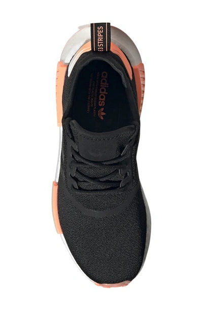 Shop Adidas Originals Nmd R1 Sneaker In Core Black/ Beam Orange/ White