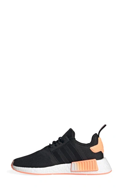 Shop Adidas Originals Nmd R1 Sneaker In Core Black/ Beam Orange/ White