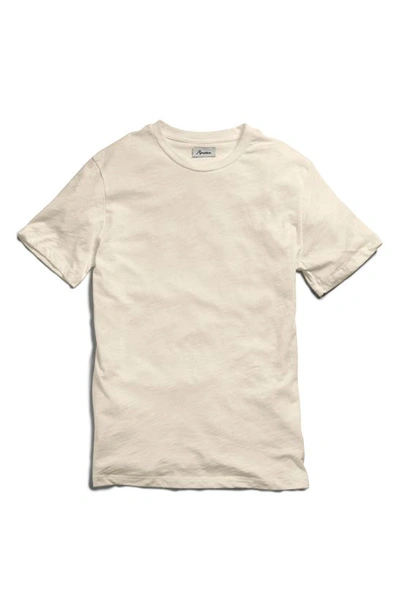 Shop Rowan Asher Standard Slub Cotton T-shirt In Vintage White