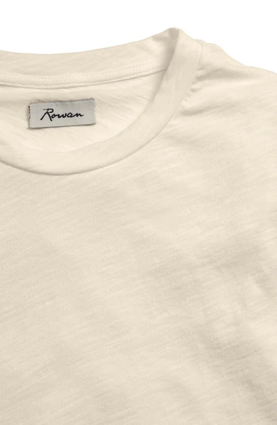 Shop Rowan Asher Standard Slub Cotton T-shirt In Vintage White