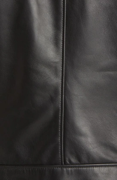 Schott Waxy Leather Delivery Jacket In Black