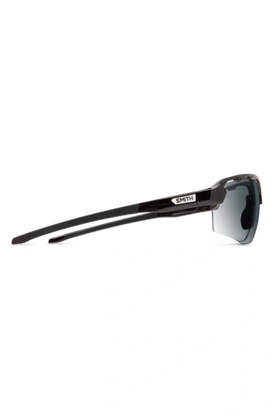 Shop Smith Resolve Photochromic 70mm Chromapop™ Oversize Sport Sunglasses In Black / Photochromic Clear