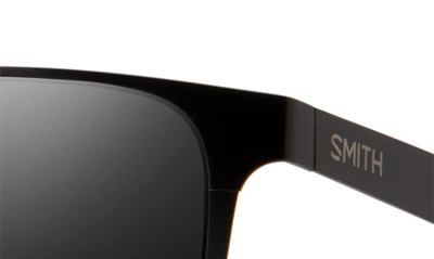 Smith Lowdown 54mm Chromapop™ Polarized Square Sunglasses In Matte Black / Black