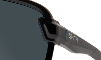 Shop Smith Bobcat Photochromic 135mm Chromapop™ Shield Sunglasses In Black / Photochromic Clear