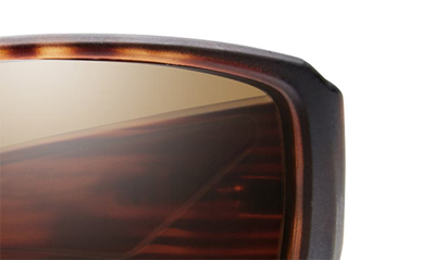Shop Smith Guides Choice Xl 63mm Chromapop™ Polarized Oversize Square Sunglasses In Matte Havana / Glass Brown