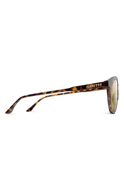 Shop Smith Lowdown Slim 2 53mm Chromapop™ Polarized Square Sunglasses In Matte Black Gold / Black Gold
