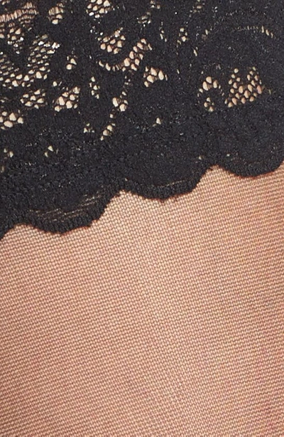 Wolford Satin Touch Stay-up Thigh-highs In Black