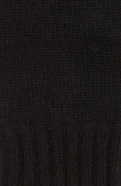 Nordstrom Recycled Cashmere Blend Fingerless Gloves In Black Rock