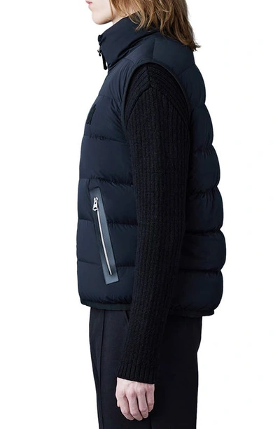 Shop Mackage Fisher Water Repellent Down Vest In Black