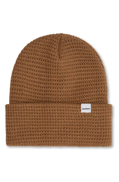 Shop Druthers Organic Cotton Waffle Knit Beanie In Oatmeal