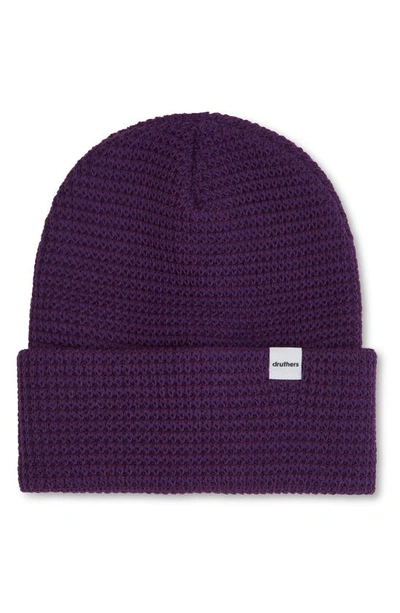 Shop Druthers Organic Cotton Waffle Knit Beanie In Rp