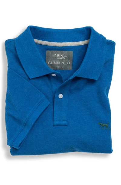 Rodd & Gunn 'the Gunn' Piqué Sports Fit Cotton Polo In Lapis