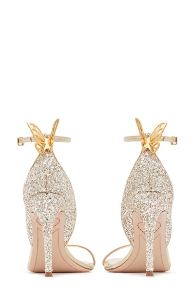 Shop Sophia Webster Mariposa Ankle Strap Sandal In Champagne Glitter