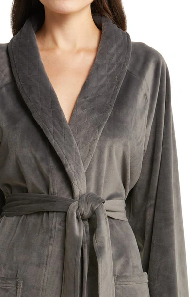 Shop Barefoot Dreams Luxechic® Velour Robe In Carbon