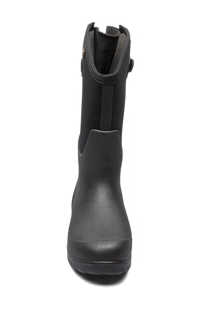 Bogs Neo Classic Tall Adjustable Calf Waterproof Rain Boot In Black
