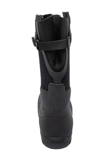 Shop Bogs Neo Classic Tall Adjustable Calf Waterproof Rain Boot In Black