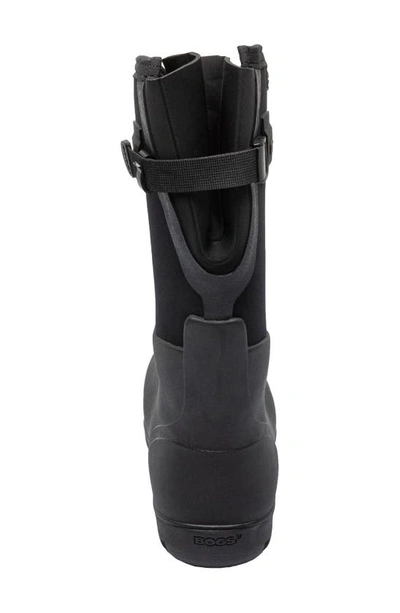 Bogs Neo Classic Tall Adjustable Calf Waterproof Rain Boot In Black