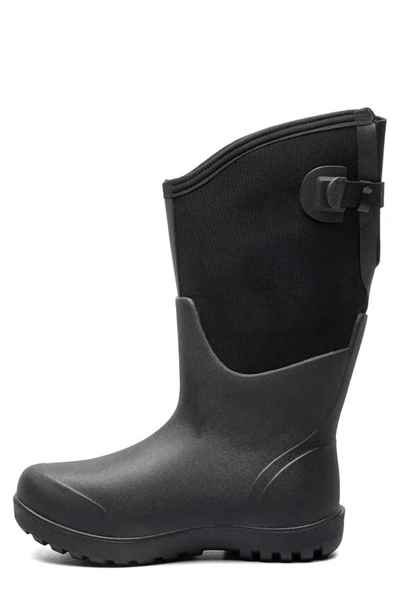 Bogs Neo Classic Tall Adjustable Calf Waterproof Rain Boot In Black