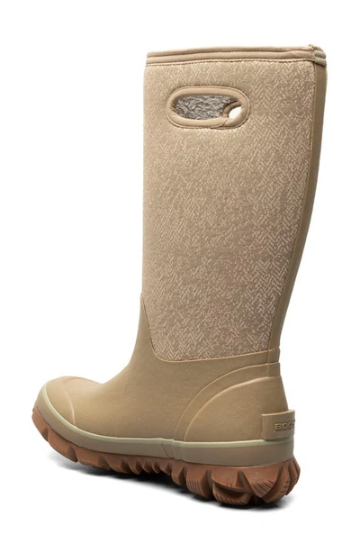 Bogs Whiteout Faded Waterproof Winter Boot In Taupe