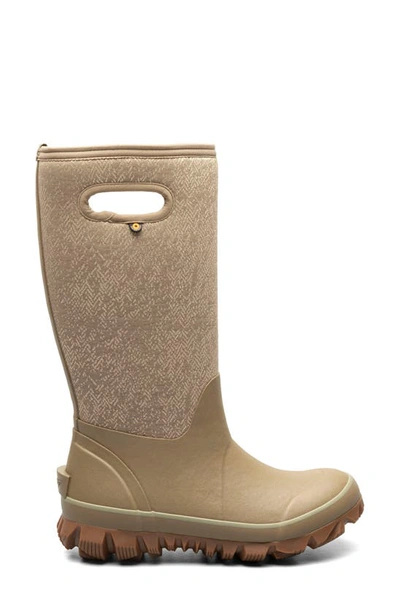 Bogs Whiteout Faded Waterproof Winter Boot In Taupe