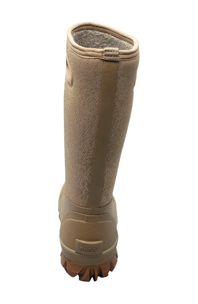 Bogs Whiteout Faded Waterproof Winter Boot In Taupe