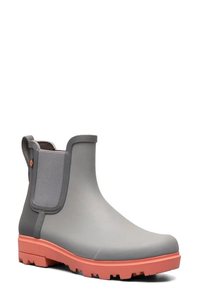 Shop Bogs Holly Waterproof Chelsea Boot In Gray