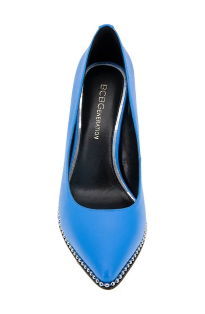 Shop Bcbgeneration Hawti Pointed Toe Pump In Bali Blue